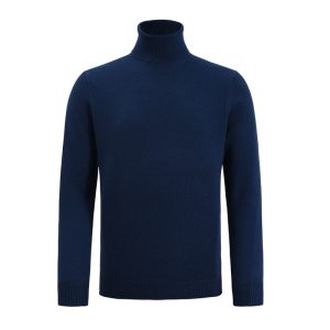 Navy blue cashmere sweater M21